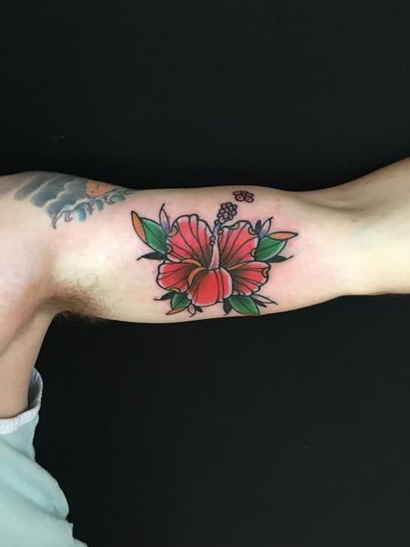 Tattoos - Sailor Jerry-style Hibiscus - 116594